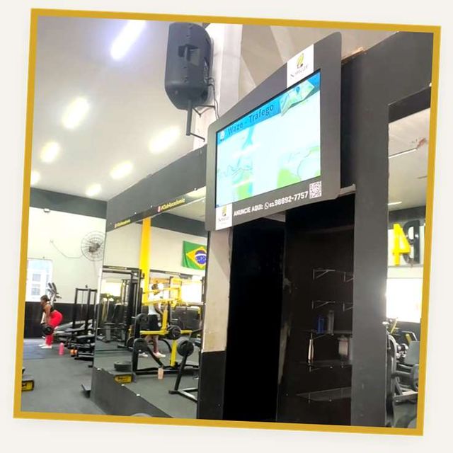 Tela do térreo da Academia Club4, no salão de musculação